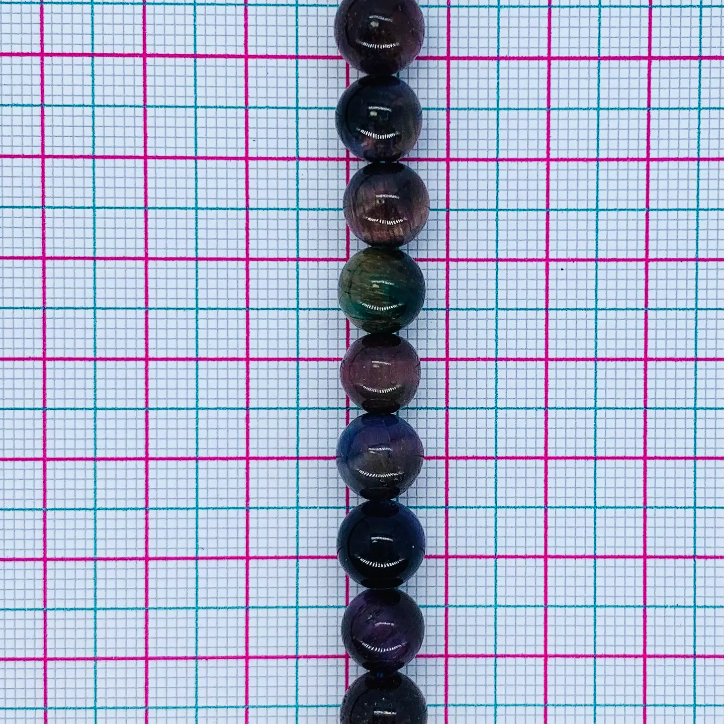 OJO DE TIGRE MULTICOLOR #8 BLUEMIXTIG-8MM	 2