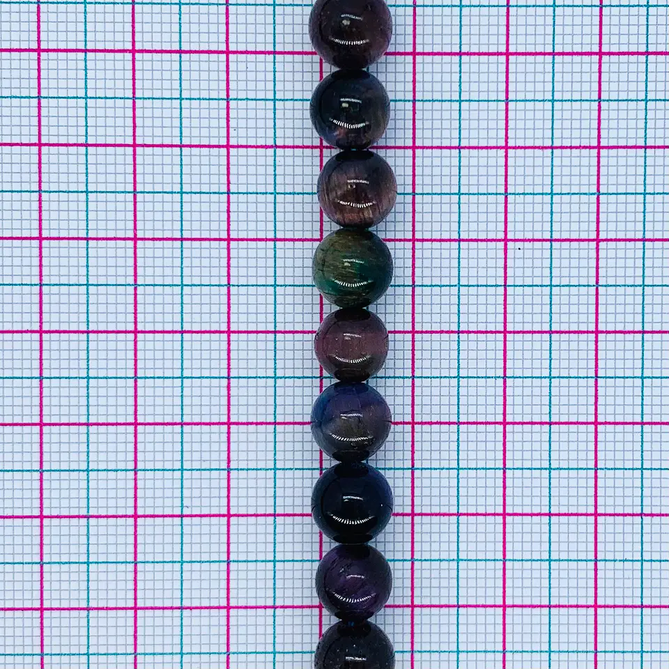 OJO DE TIGRE MULTICOLOR #8 BLUEMIXTIG-8MM	 2