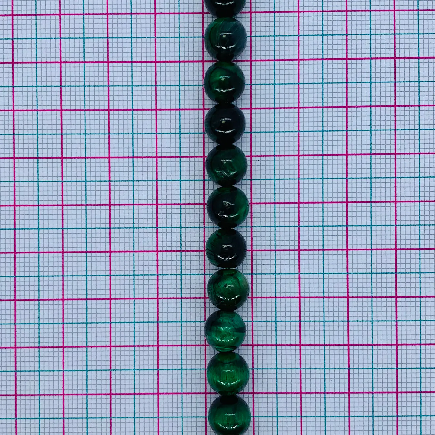 PIEDRA NATURAL ✦ OJO DE TIGRE VERDE 8MM 2