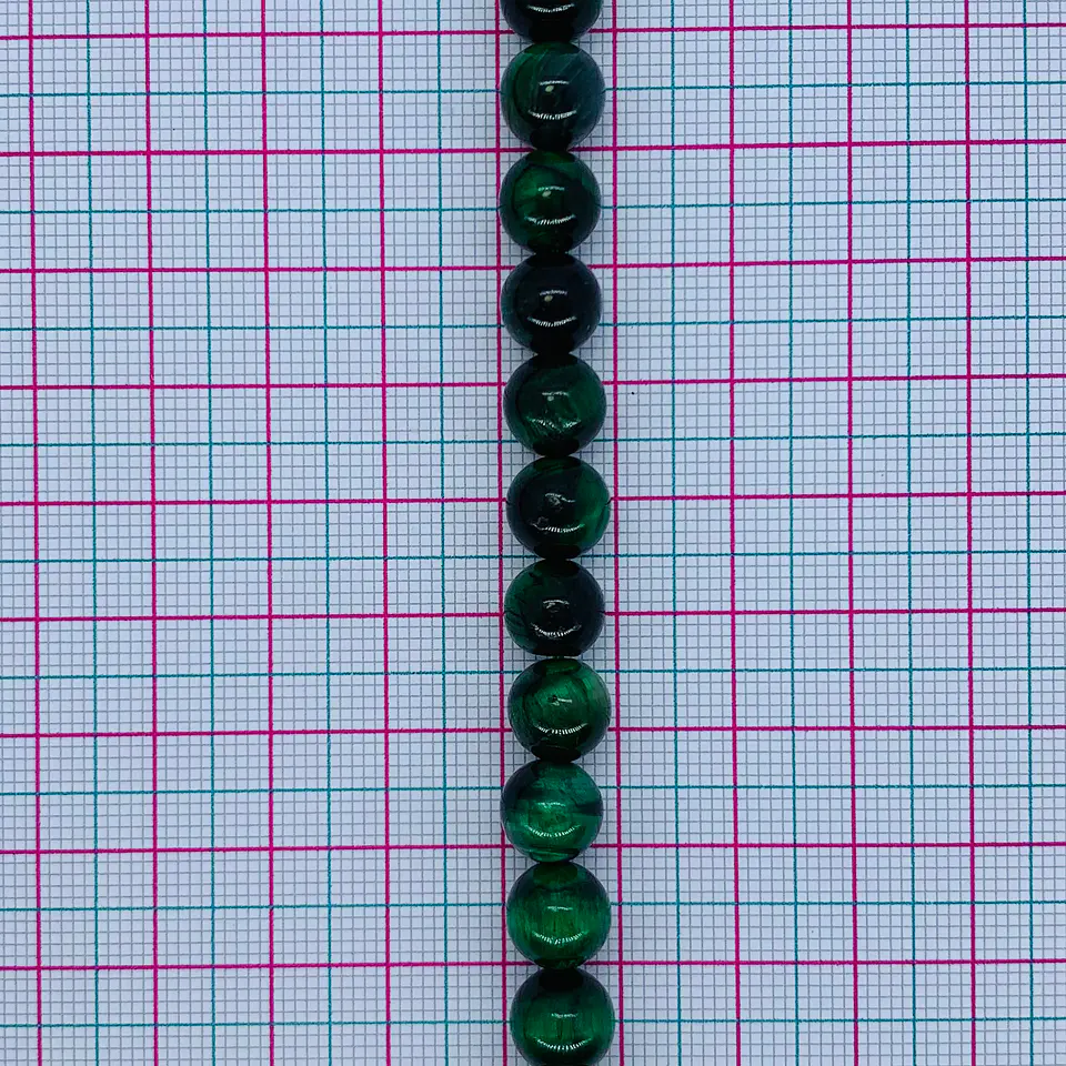 PIEDRA NATURAL ✦ OJO DE TIGRE VERDE 8MM 2