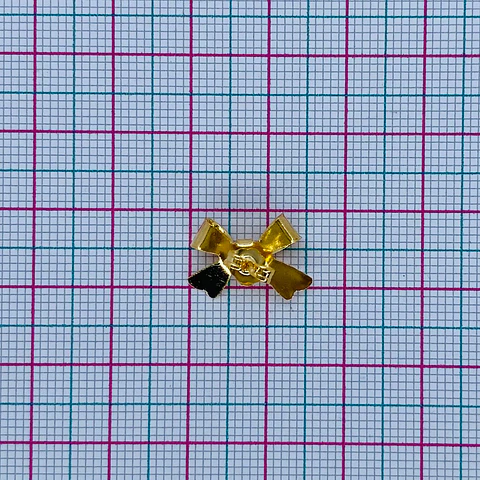 TOPO MOÑO LAZO BAÑO DE ORO M00050056