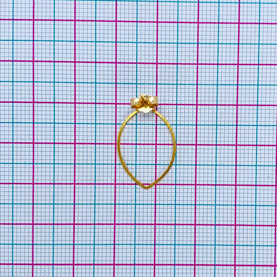 TOPO OVALO EN BAÑO DE ORO T6581 2