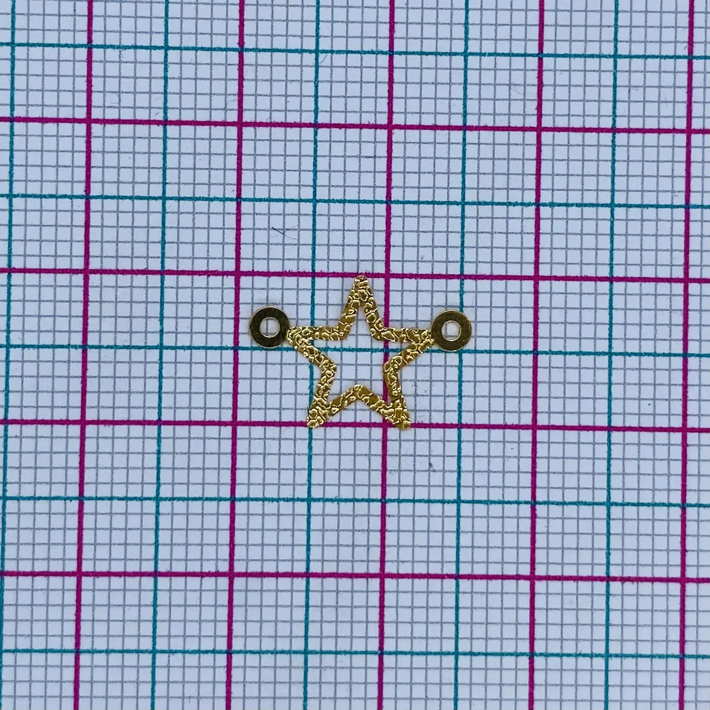 ESTRELLA MINI DIJE BAÑO DE ORO SQ-1438-G 2