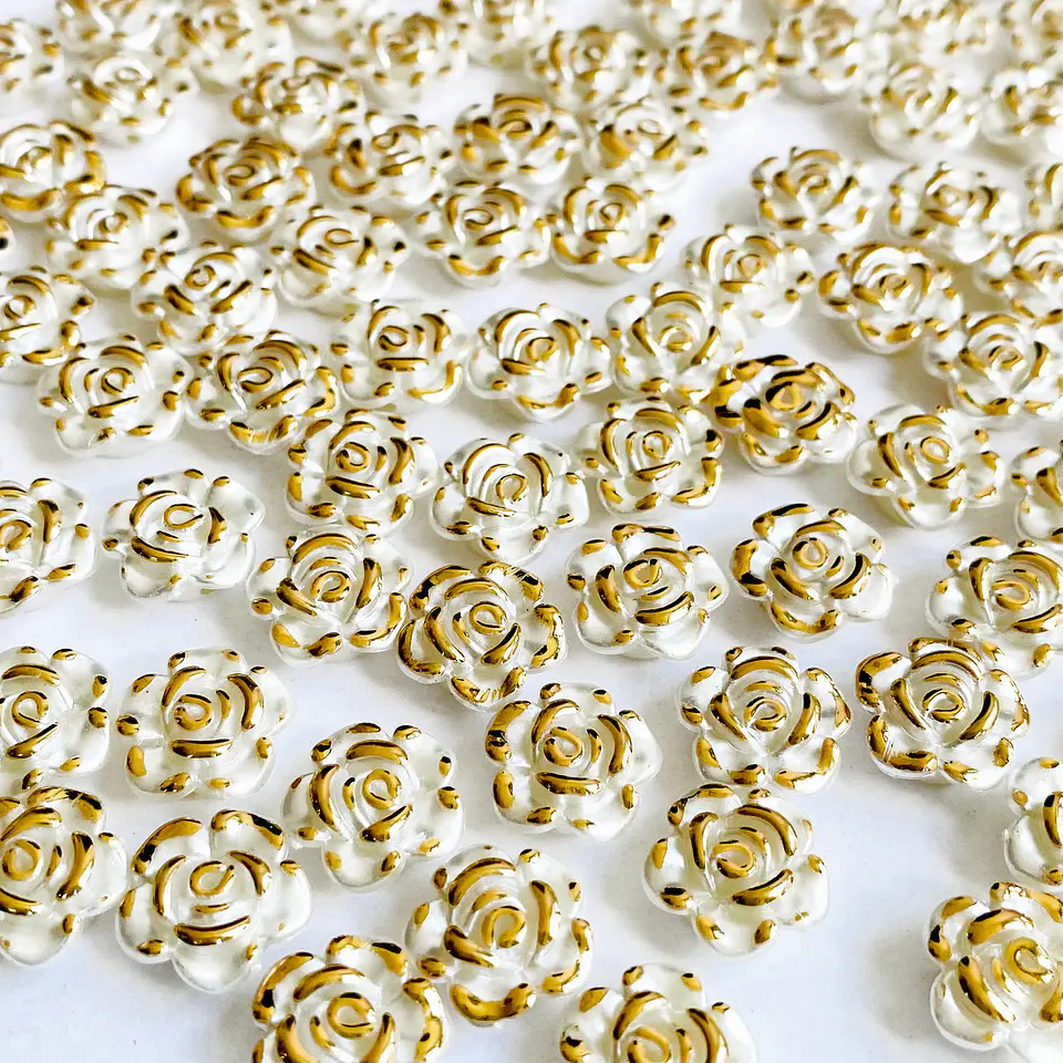 Separador Flor Nacarada • Plástica • 7x7 mm 1