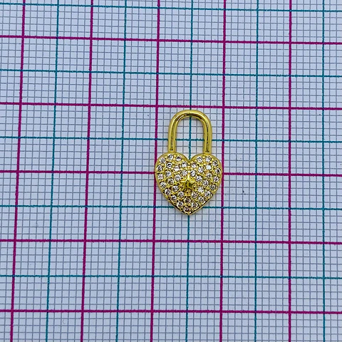 CORAZÓN CANDADO RODIO T01590144