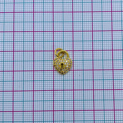CORAZÓN CANDADO RODIO T01590145