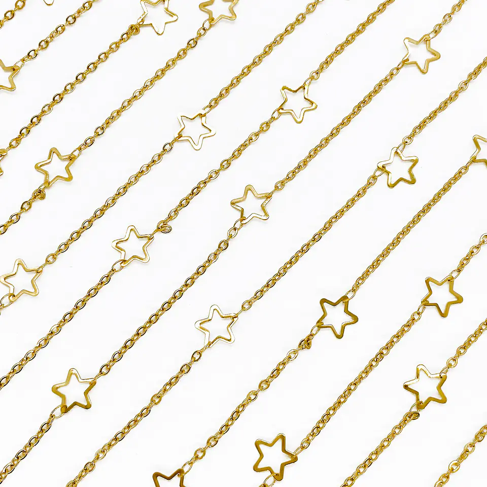 CADENA ✦ ACERO ESTRELLAS 1