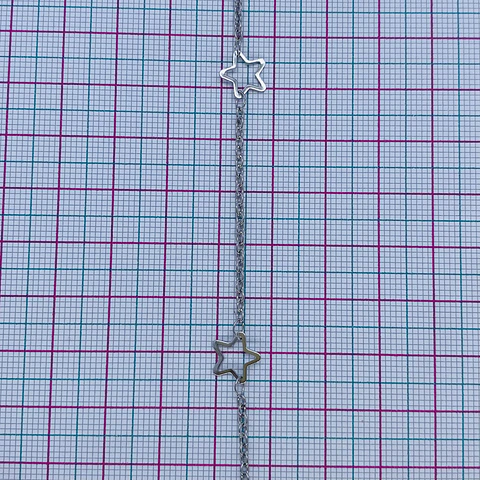 CADENA ✦ ACERO ESTRELLAS