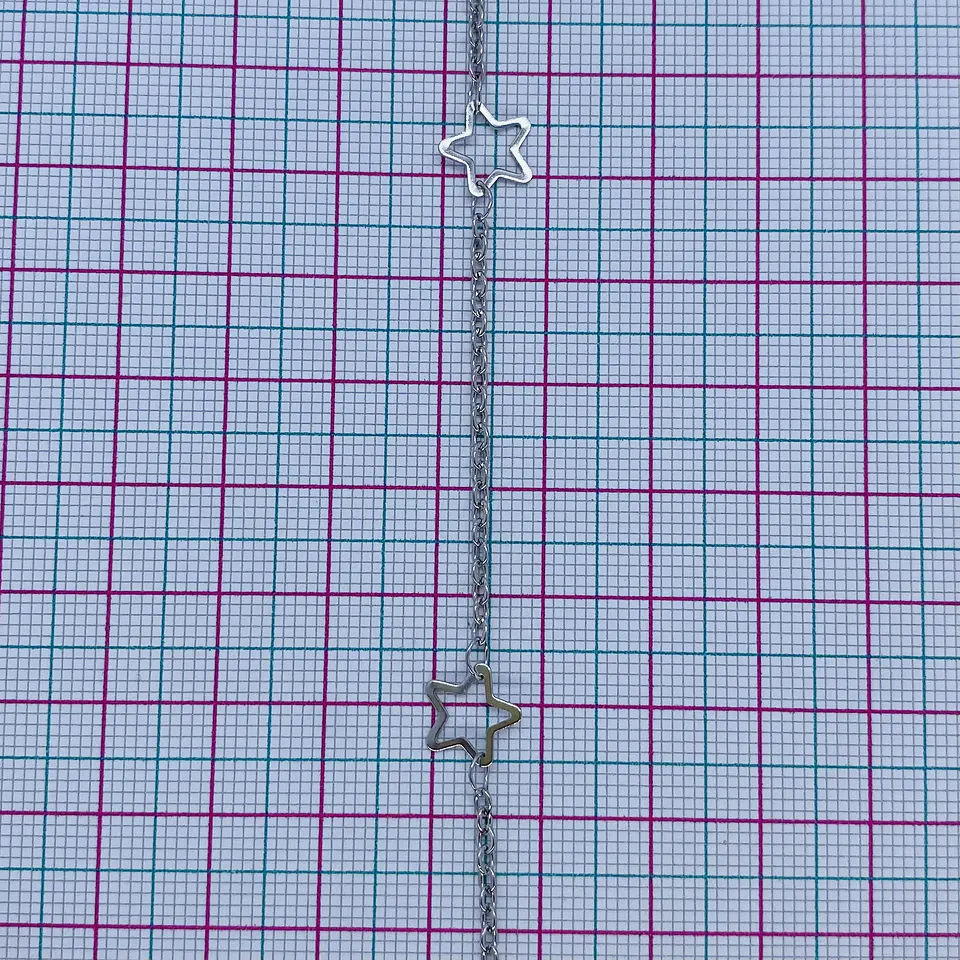 CADENA ✦ ACERO ESTRELLAS 2