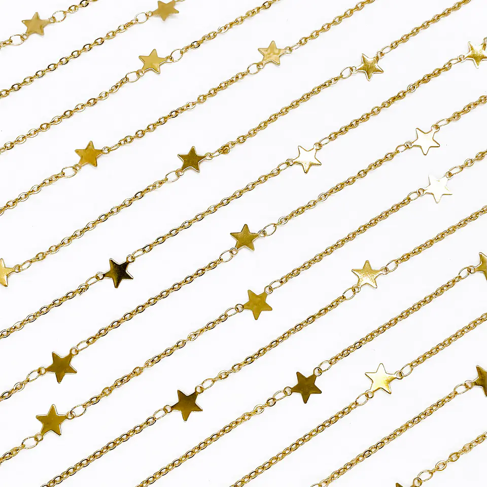 CADENA ✦ ACERO ESTRELLAS 1