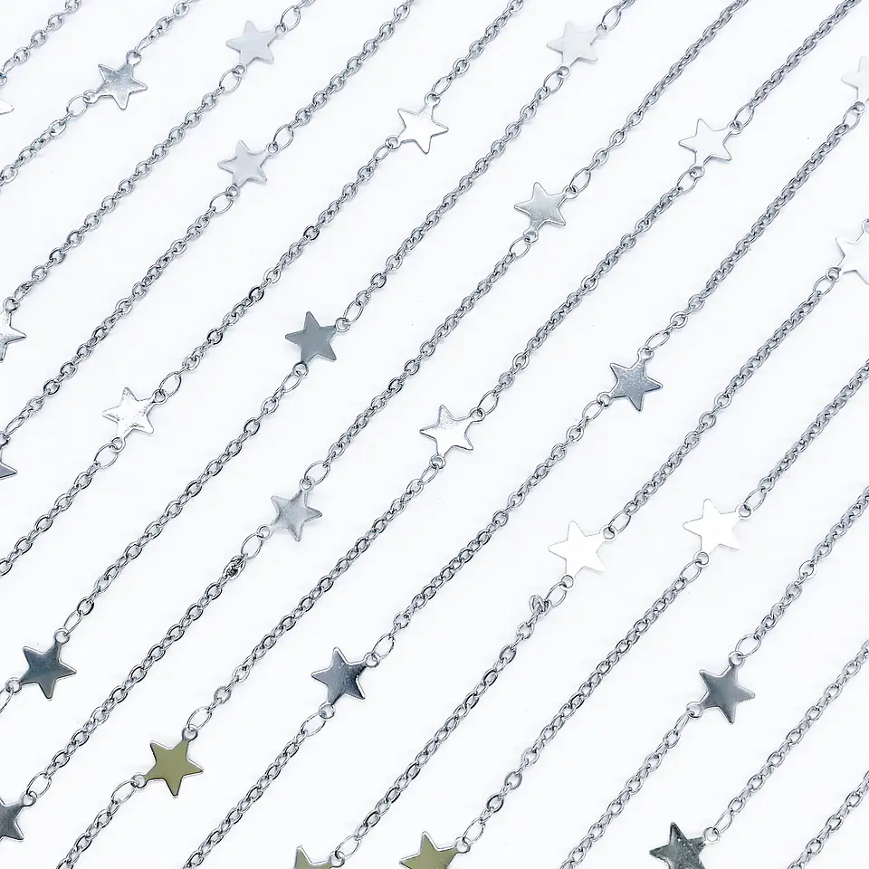 CADENA ✦ ACERO ESTRELLAS 1