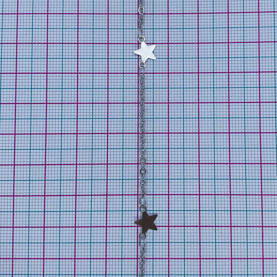 CADENA ✦ ACERO ESTRELLAS 2