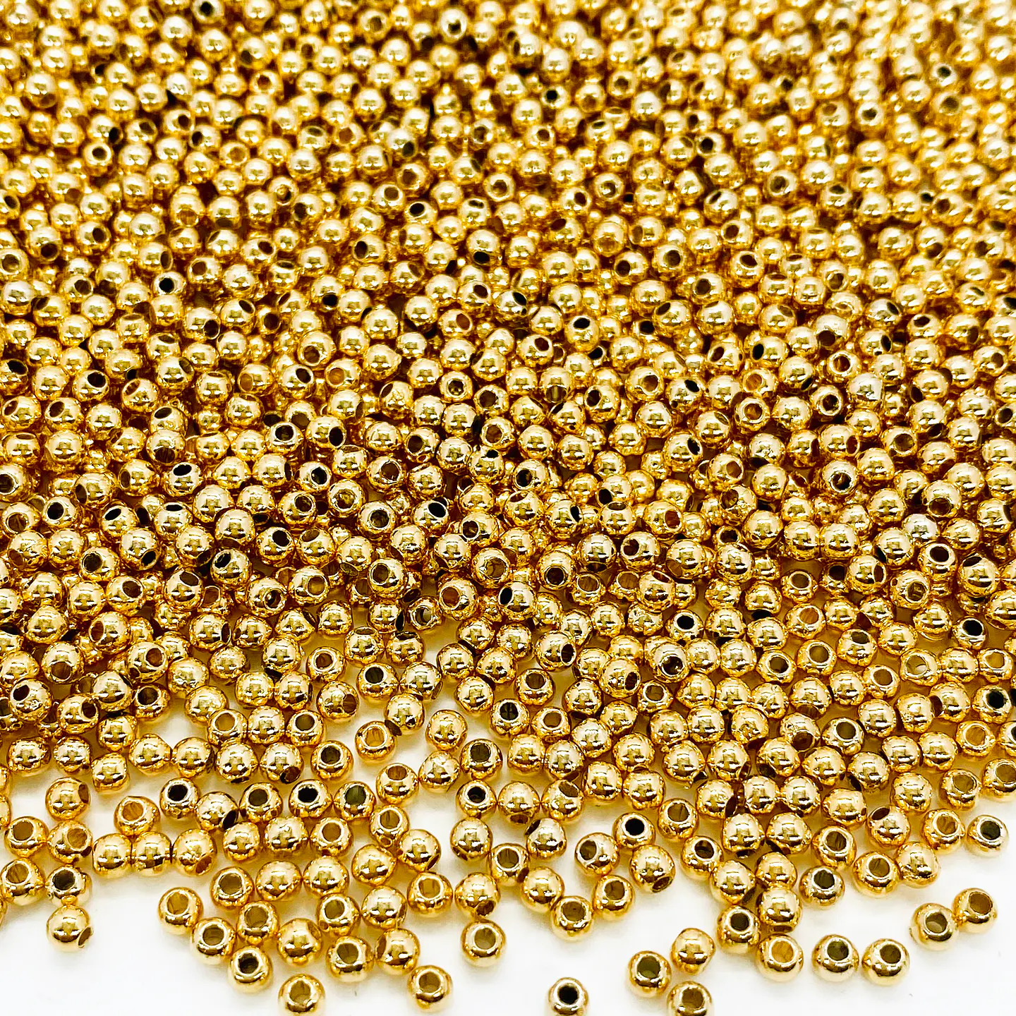 SEPARADOR ✦ BALÍN BAÑO DE ORO HUECO PEQUEÑO 3MM 1