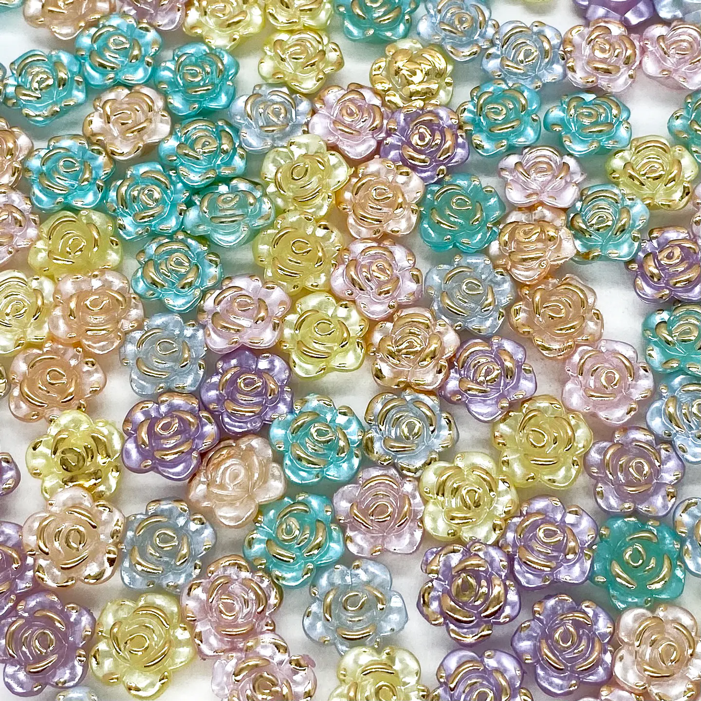 Separador Flor Nacarada • Plástica • 7x7 mm 3