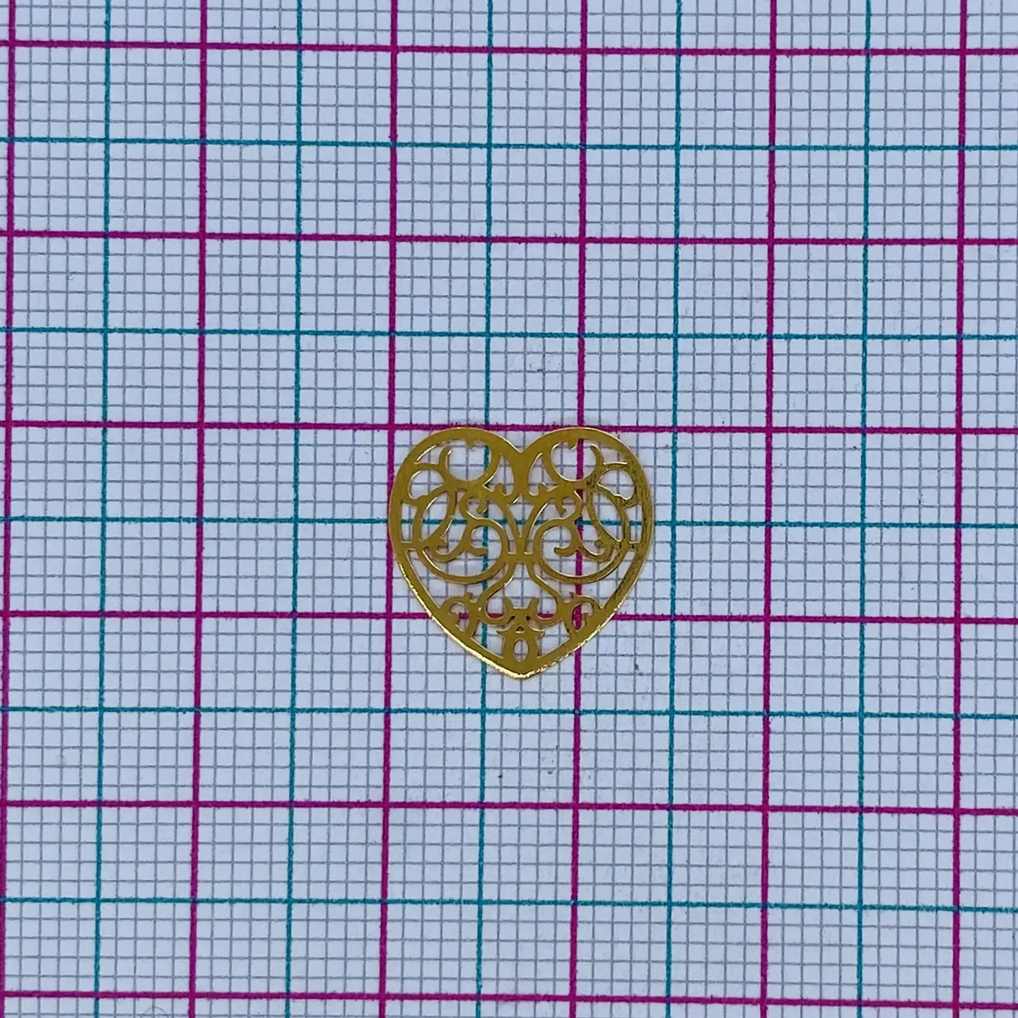CORAZÓN MINI DIJE BAÑO DE ORO T5071                            2