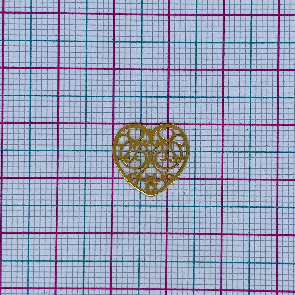 CORAZÓN MINI DIJE BAÑO DE ORO T5071                            2