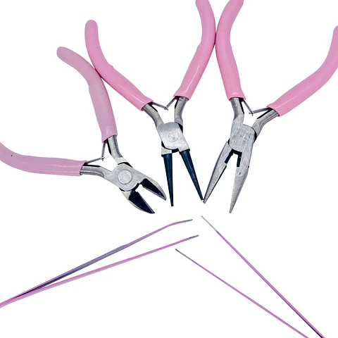 ✦ SET DE PINZAS *5 PARA BISUTERIA 