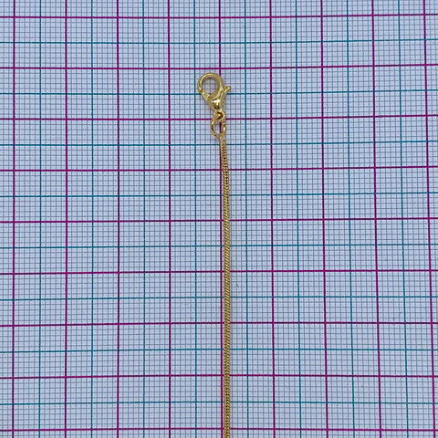 CADENA REDONDA BAÑO DE ORO S-8114-45