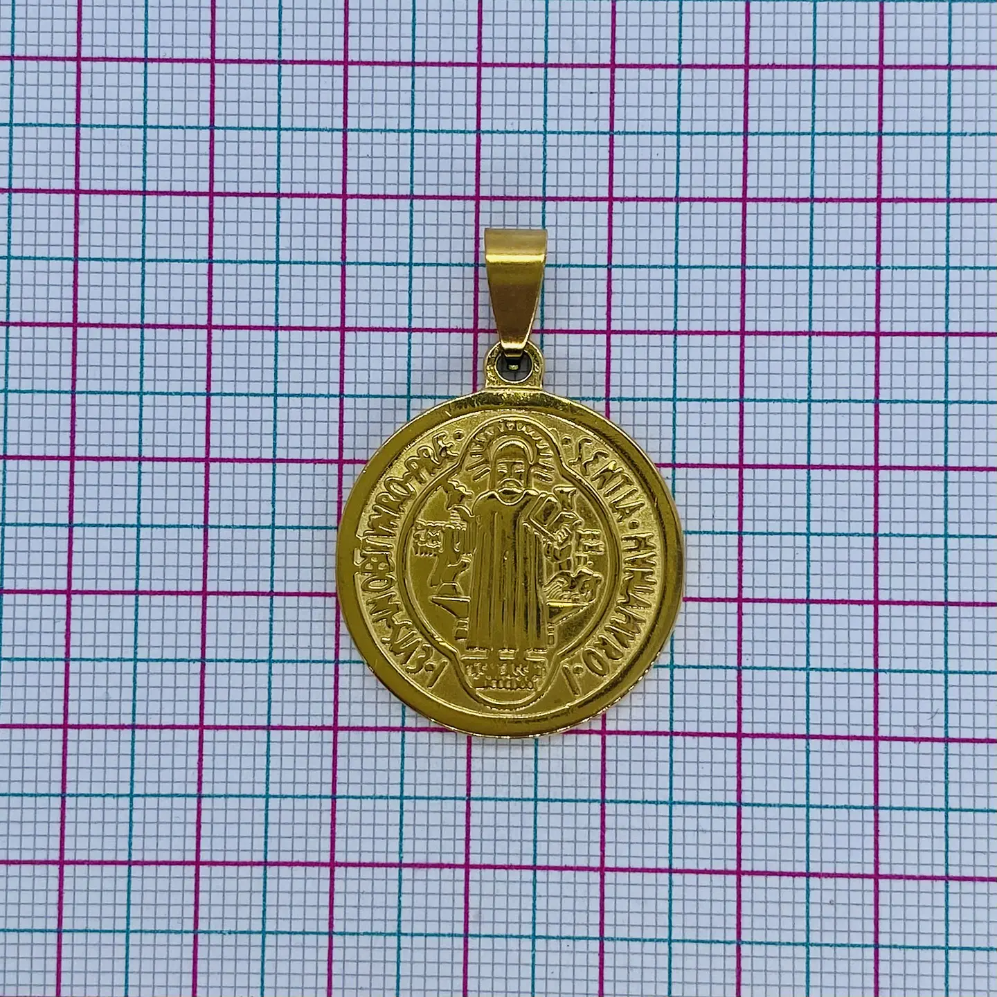 MEDALLA SAN BENITO ACERO 2