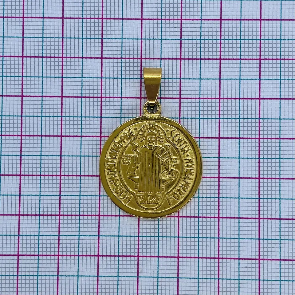 MEDALLA SAN BENITO ACERO 2