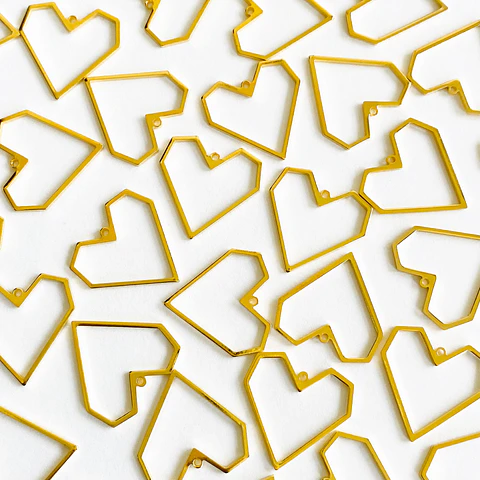 CORAZÓN BAÑO DE ORO T6534
