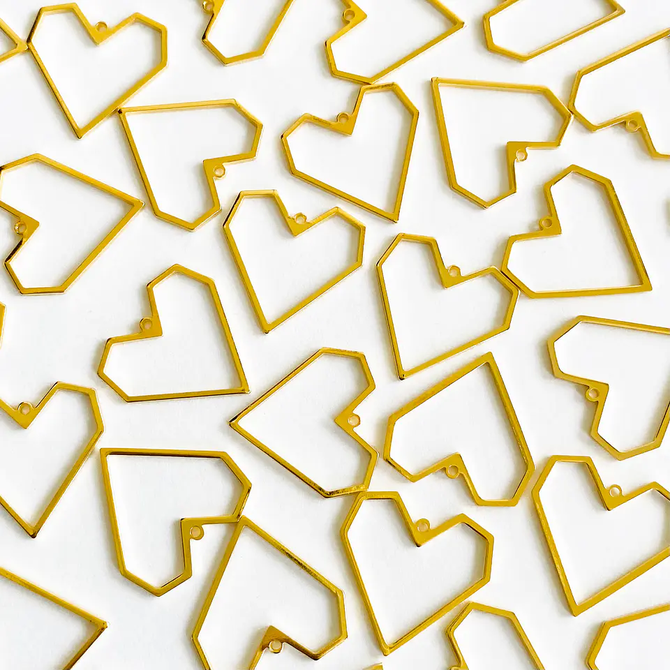 CORAZÓN BAÑO DE ORO T6534 1