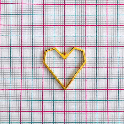 CORAZÓN BAÑO DE ORO T6534