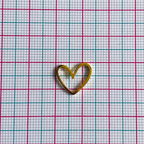 CORAZÓN BAÑO DE ORO T6535