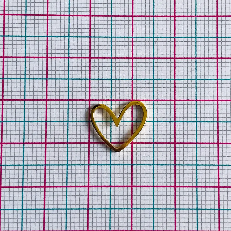 CORAZÓN BAÑO DE ORO T6535 2