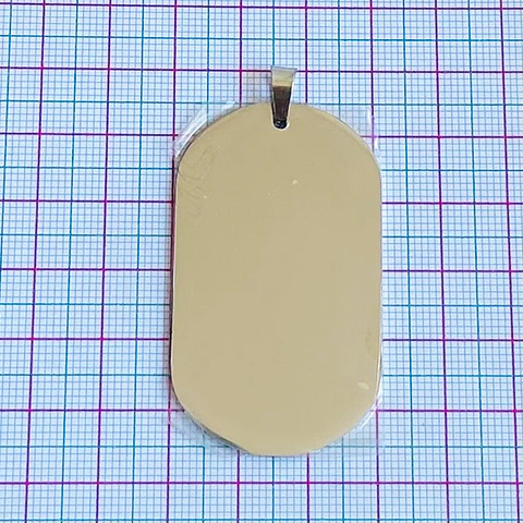 DIJE PLACA MILITAR ACERO