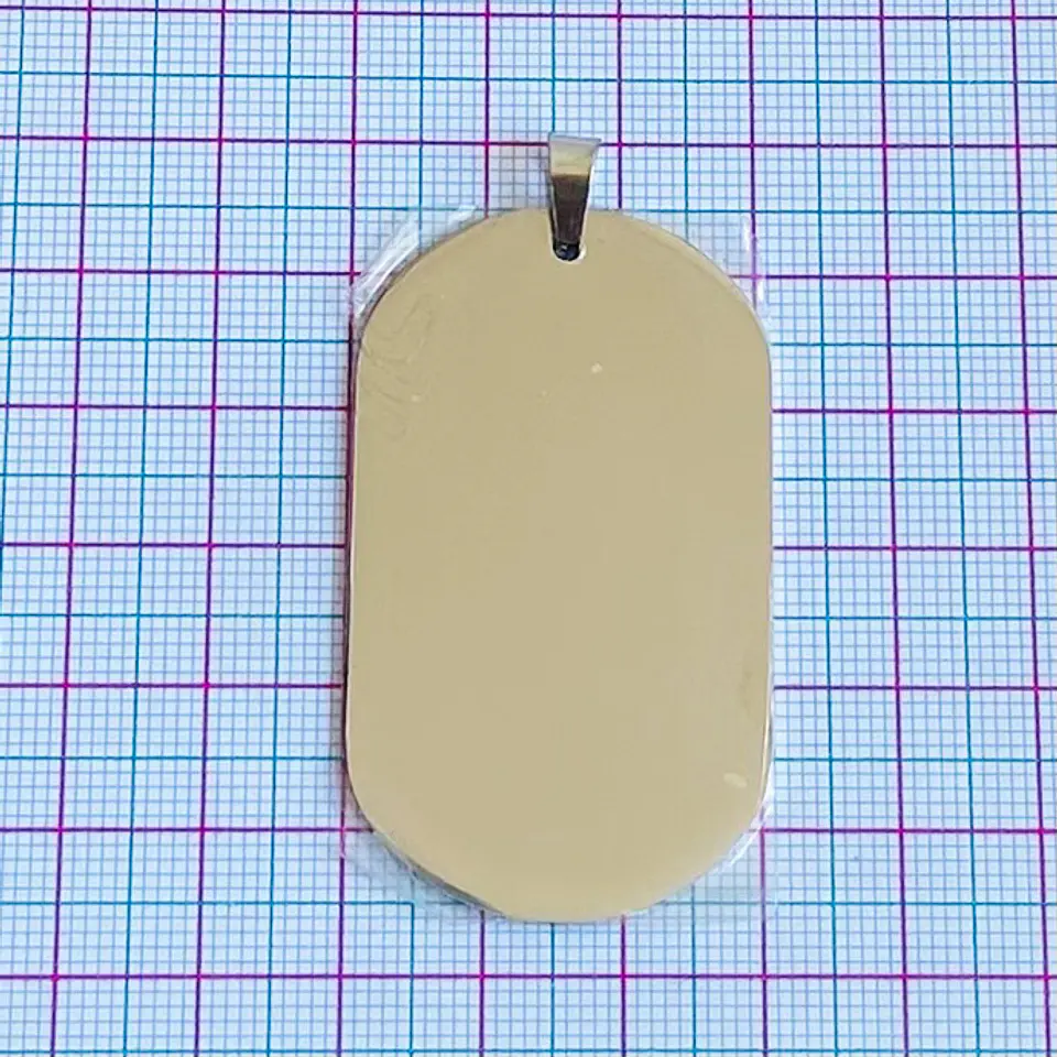 DIJE PLACA MILITAR ACERO 2