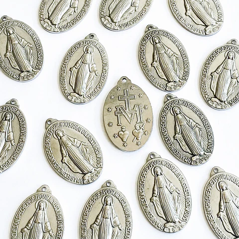 MEDALLA ✦ VIRGEN MILAGROSA ACERO
