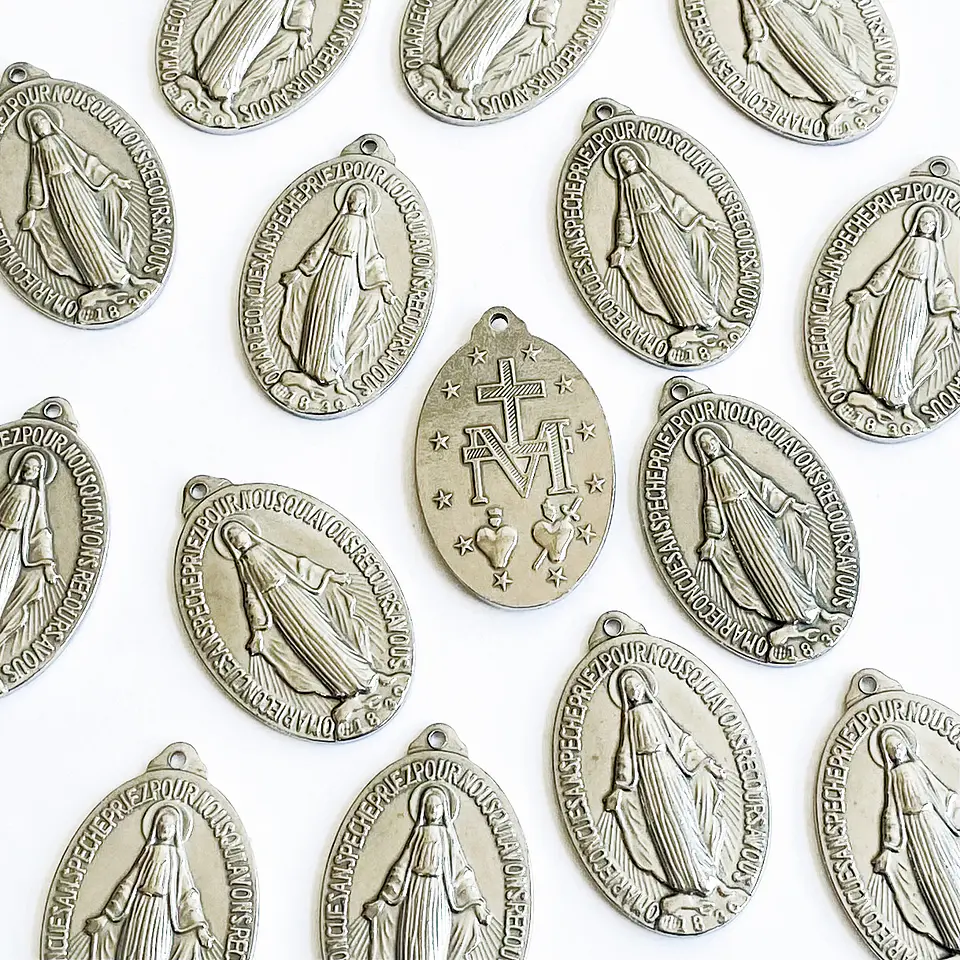 MEDALLA ✦ VIRGEN MILAGROSA ACERO 1