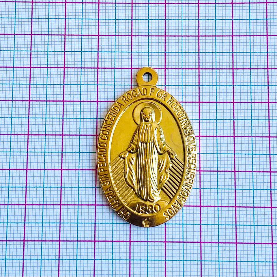 MEDALLA ✦ VIRGEN MILAGROSA ACERO 2