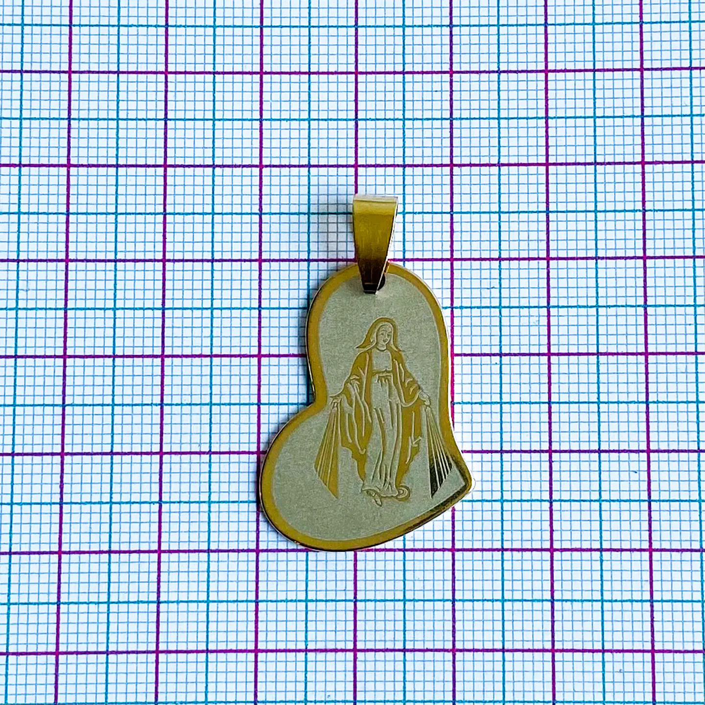 DIJE VIRGEN LA MILAGROSA ACERO 2