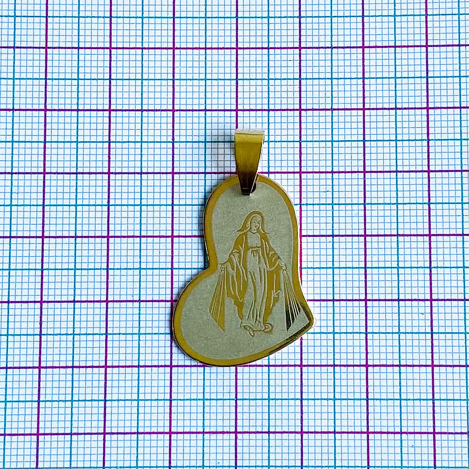 DIJE VIRGEN LA MILAGROSA ACERO 2