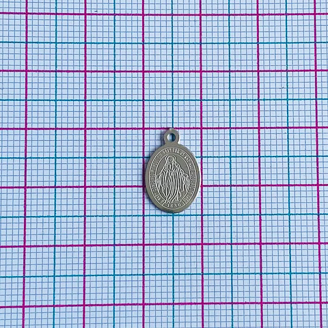 MEDALLA VIRGEN MILAGROSA ACERO