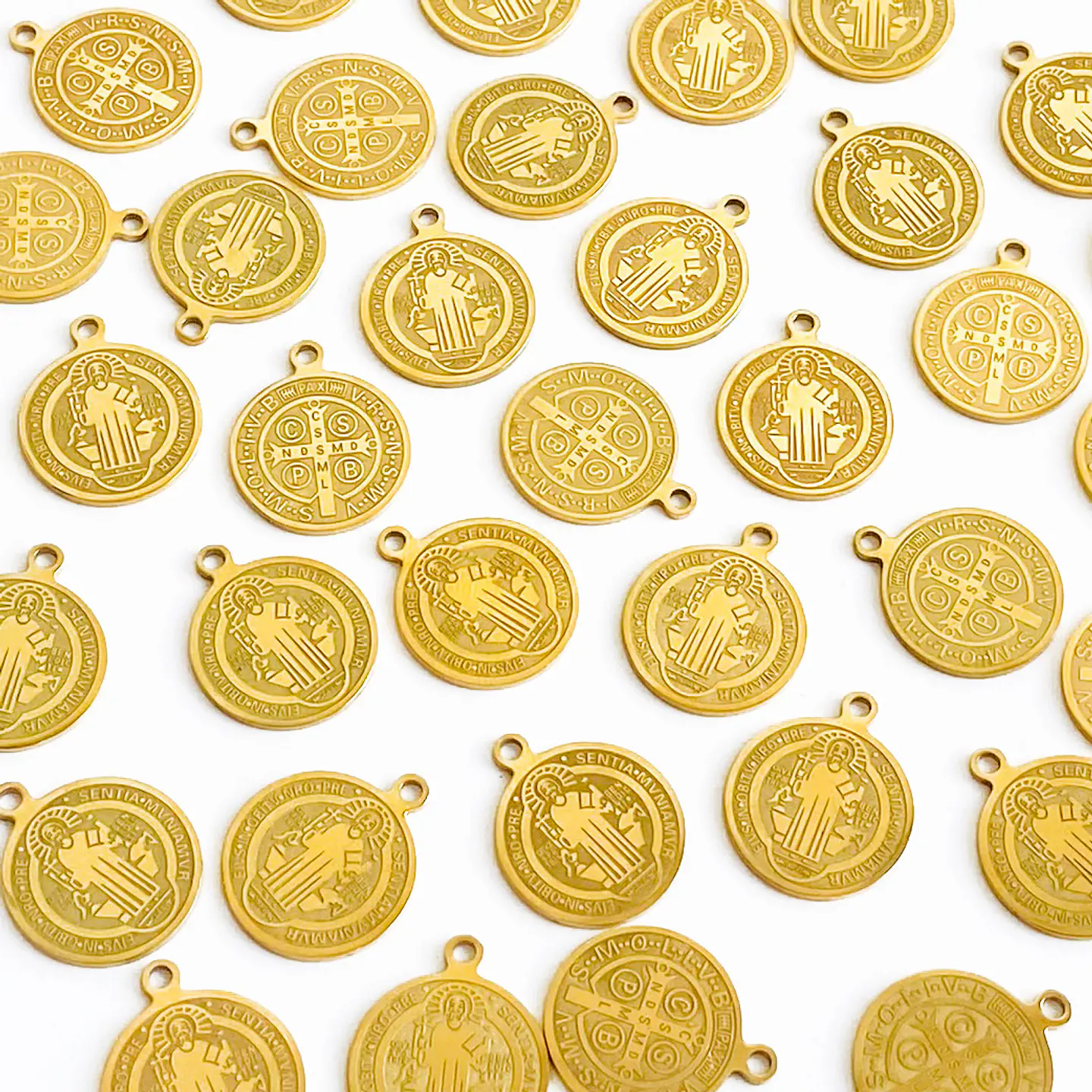 MEDALLA SAN BENITO ACERO 1