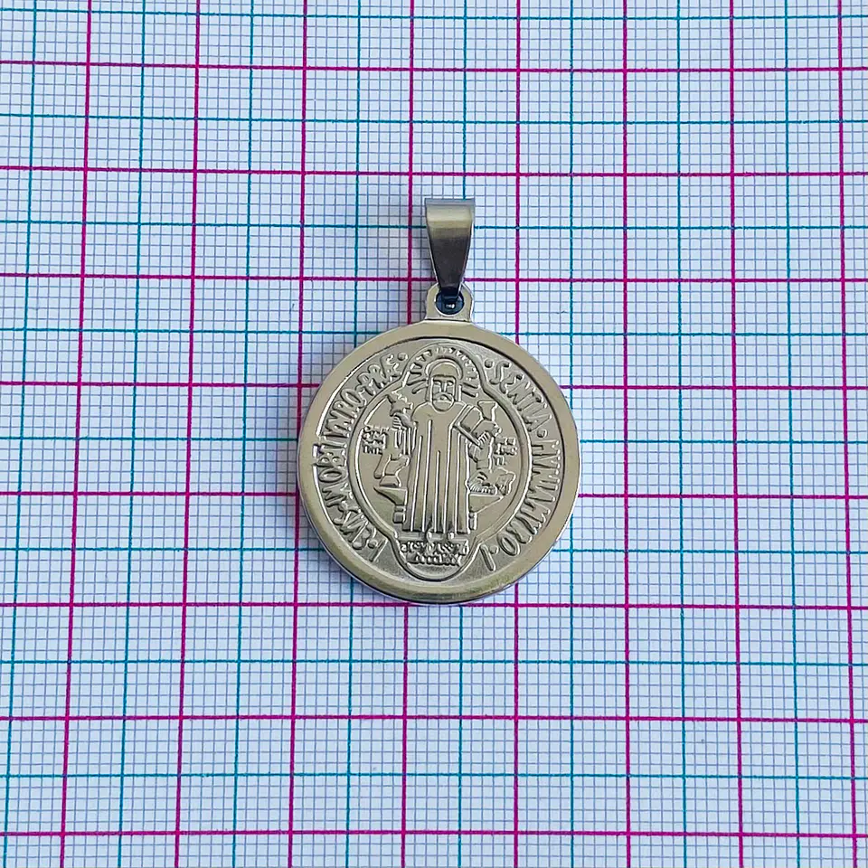 MEDALLA SAN BENITO ACERO 2