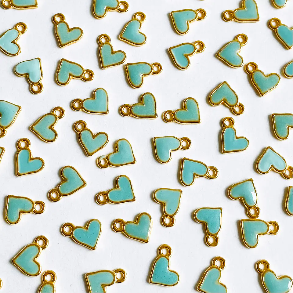 DIJE ✦ ﻿CORAZÓN BAÑO DE ORO (ELIGE TU COLOR FAVORITO)  7