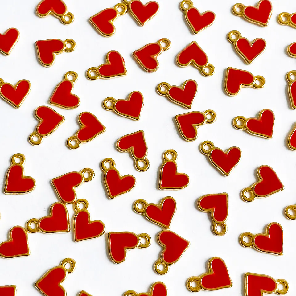 DIJE ✦ ﻿CORAZÓN BAÑO DE ORO (ELIGE TU COLOR FAVORITO)  5