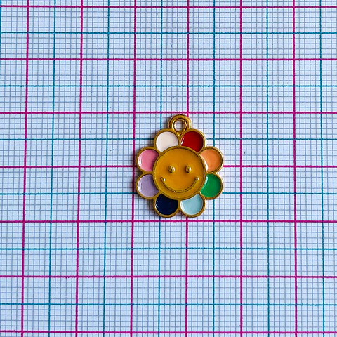 DIJE ✦ FLOR BAÑO DE ORO