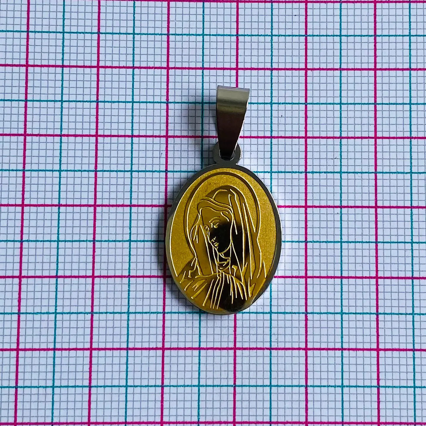 MEDALLA VIRGEN MARIA ACERO 2