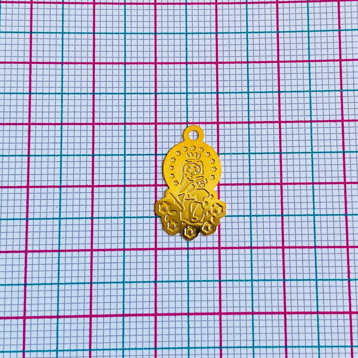 MINI DIJE ✦ VIRGEN DEL CARMEN BAÑO DE ORO  2