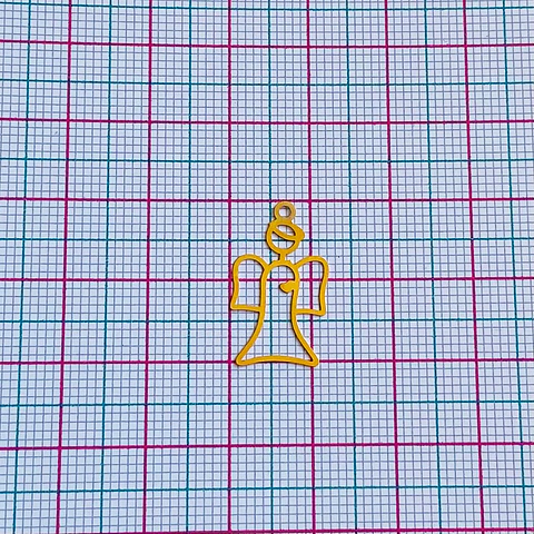 ÁNGEL MINI DIJE BAÑO DE ORO C6930*                             