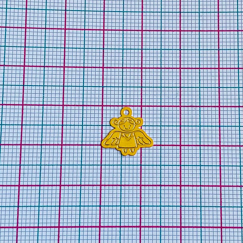 ÁNGEL MINI DIJE BAÑO DE ORO FT-5-GOLD        