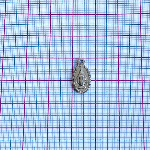 MEDALLA VIRGEN MILAGROSA ACERO