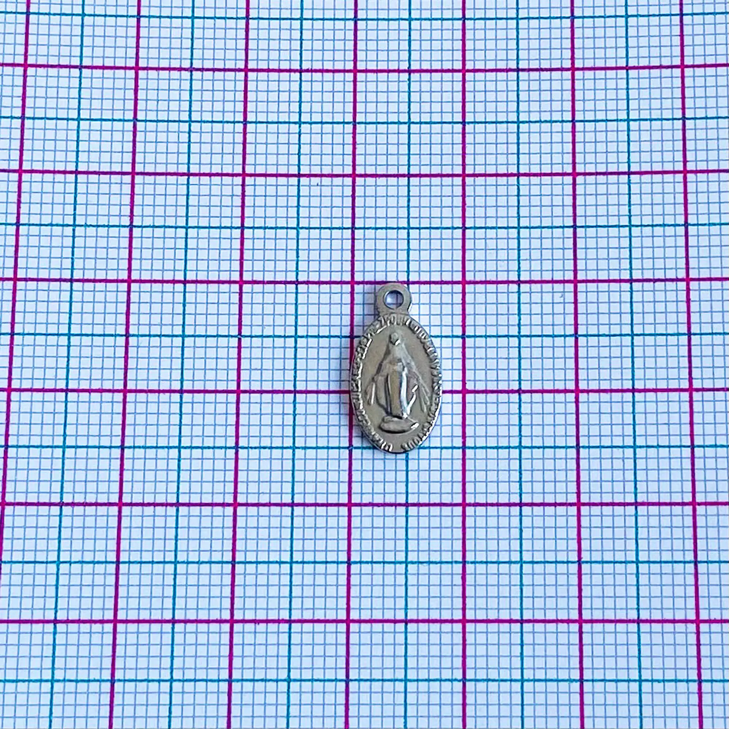 MEDALLA VIRGEN MILAGROSA ACERO 2