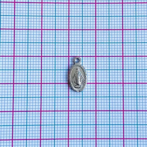 MEDALLA VIRGEN MILAGROSA ACERO