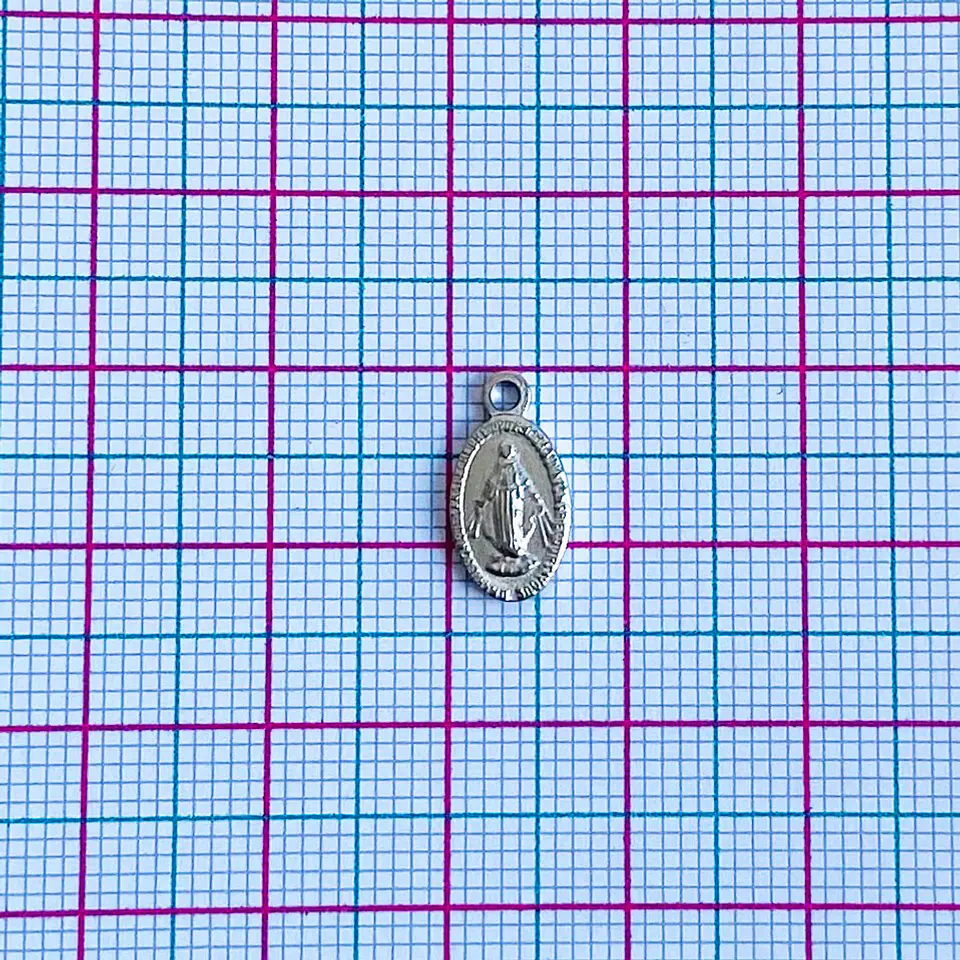 MEDALLA VIRGEN MILAGROSA ACERO 2
